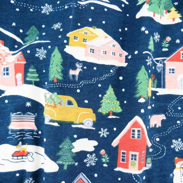 HonestBaby Sleep and Play Footed Holiday Pajamas OnePiece Sleeper Zipfront Organic Cotton PJs BabyBoysGirlsUnisexLEGACY1 Nordic Holiday