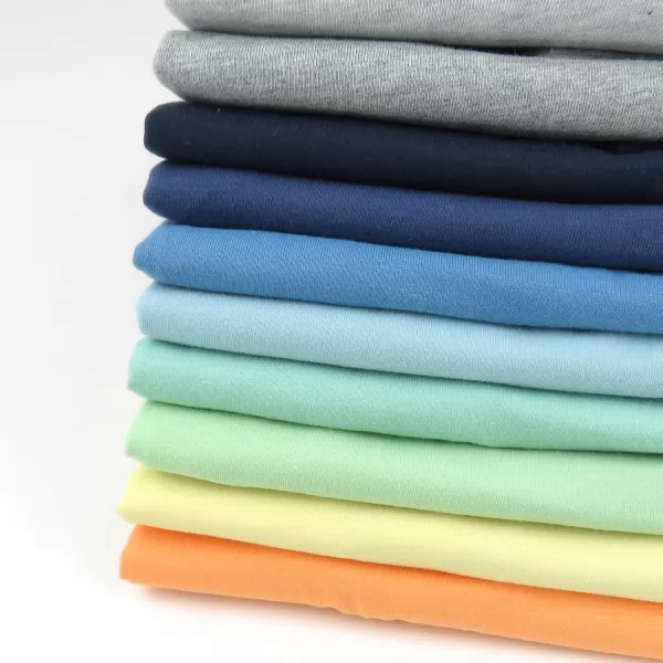 HonestBaby Unisex Baby Multipack Long Sleeve TShirts Tee 100 Organic Cotton10pack Rainbow Blues