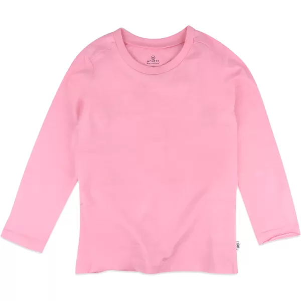 HonestBaby Unisex Baby Multipack Long Sleeve TShirts Tee 100 Organic Cotton10pack Rainbow Pinks