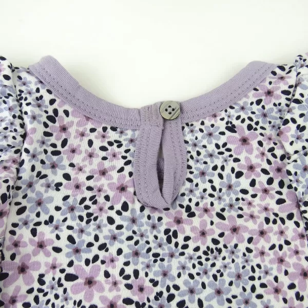 HonestBaby Unisex Baby Multipack Long Sleeve TShirts Tee 100 Organic Cotton3pack Dusty Purple Wisteria