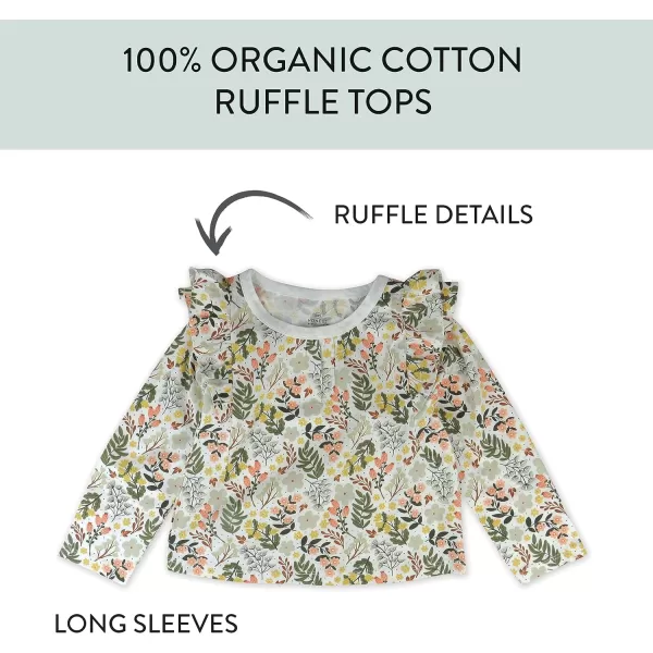 HonestBaby Unisex Baby Multipack Long Sleeve TShirts Tee 100 Organic Cotton3pack Scottish Ivy