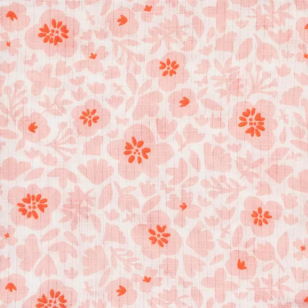 HonestBaby UnisexBaby 2Pack Organic Cotton Swaddle Blankets Legacy2pack Peach Skin Papercut Floral