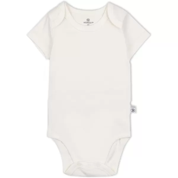 HonestBaby babyboys 5pack Short Sleeve Bodysuits Onepiece 100 Organic Cotton for Infant Baby Boys Unisex5pack Earthy Blues