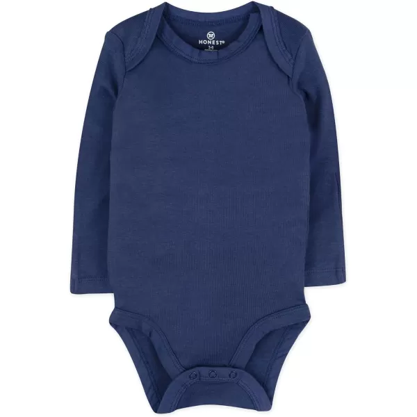 HonestBaby babyboys Multipack Long Sleeve Bodysuits Onepiece Organic Cotton for Infant Baby Boys Unisex Legacy3pack Watercolor World