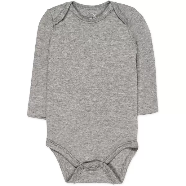 HonestBaby babyboys Multipack Long Sleeve Bodysuits Onepiece Organic Cotton for Infant Baby Boys Unisex Legacy4pack Compass