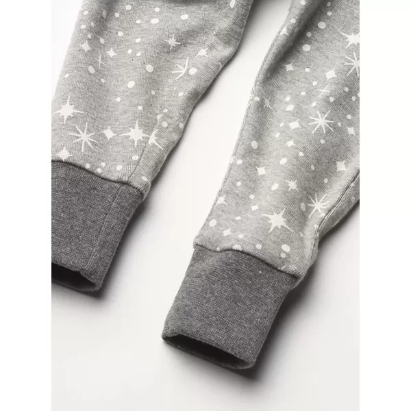 HonestBaby boys Multipack 2piece Pajamas Sleepwear Pjs 100 Organic Cotton for Infant Baby and Toddler Boys UnisexTwinkle Star Gray
