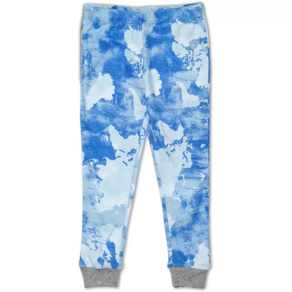 HonestBaby boys Multipack 2piece Pajamas Sleepwear Pjs 100 Organic Cotton for Infant Baby and Toddler Boys UnisexWatercolor World