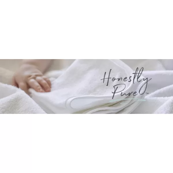 HonestBaby unisex baby Organic Cotton Washcloth MultiPack Winter Accessory Set 5pack Bright White One Size US5pack Bright White One Size