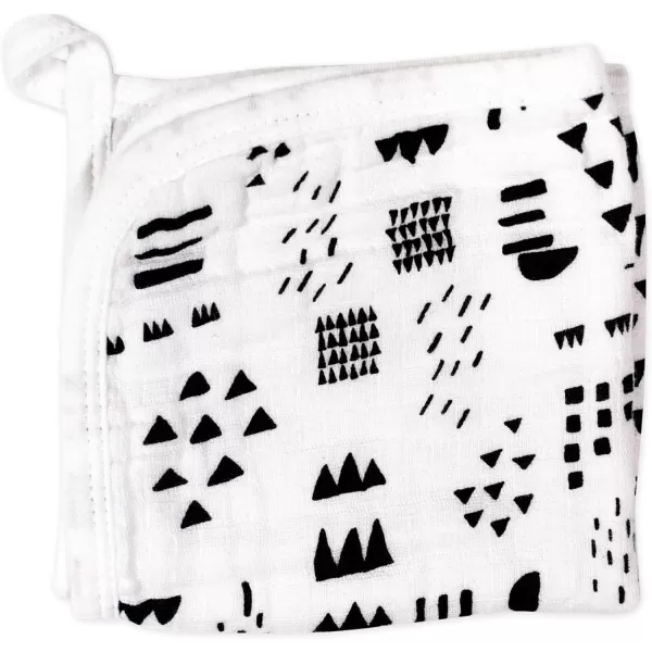 HonestBaby unisex baby Organic Cotton Washcloth MultiPack Winter Accessory Set 5pack Bright White One Size US5pack Pattern Play One Size