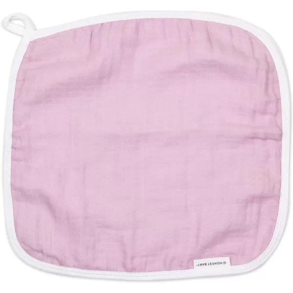 HonestBaby unisex baby Organic Cotton Washcloth MultiPack Winter Accessory Set 5pack Bright White One Size US5pack Rainbow Stripe One Size