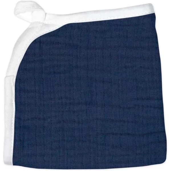 HonestBaby unisex baby Organic Cotton Washcloth MultiPack Winter Accessory Set 5pack Bright White One Size US5pack Watercolor WorldNavy One Size