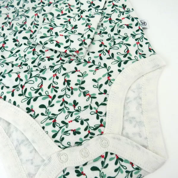 HonestBaby unisexbaby 3pack Long Sleeve Sidesnap Kimono Bodysuits Organic Cotton for Infant Baby Boys Girls UnisexHoliday Gray Floral
