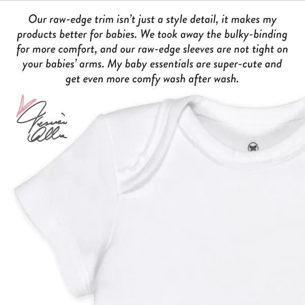 Honestbaby 10Pack Short Sleeve Bodysuits OnePiece 100 Organic Cotton for Infant Baby Boys Girls UnisexRainbow Boy