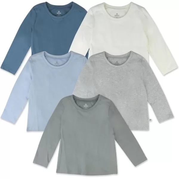 HonestBaby Multipack Long Sleeve Tshirts Tee 100 Organic Cotton Baby Toddler Kids Boys GirlsPrep School Rebel Boy
