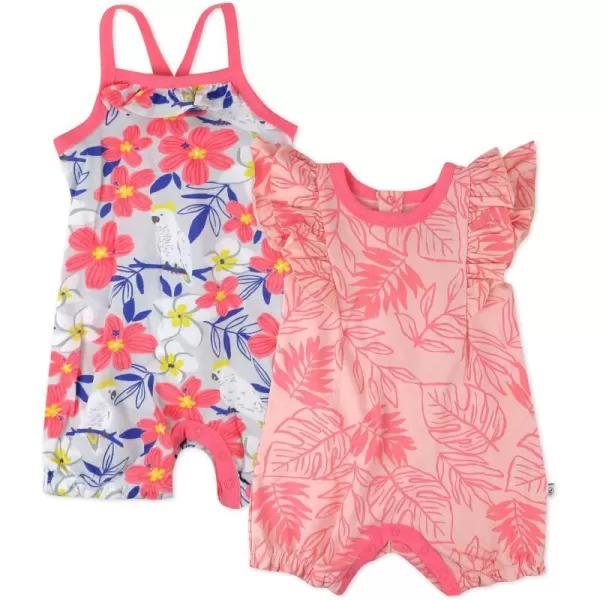 HonestBaby Multipack Short Romper Sets and Dresses 100 Organic Cotton for Infant Baby Toddler Boys Girls Unisex LEGACY2 Love Dove