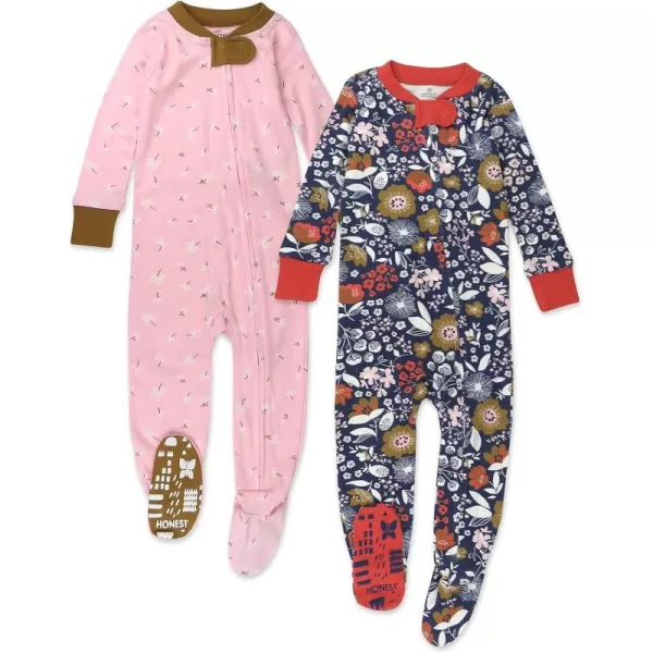 2-pack Copper Fields Floral Navy