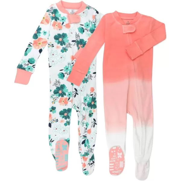 2-pack Dreamy Floral Aqua Blue