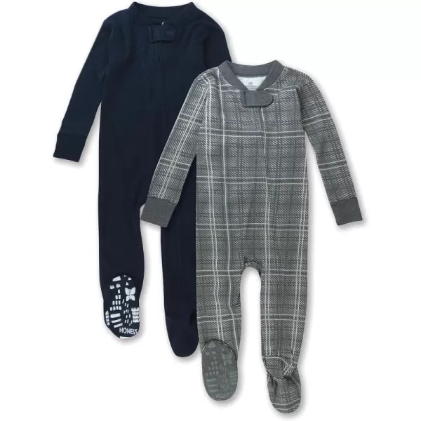2-pack Grey Plaid