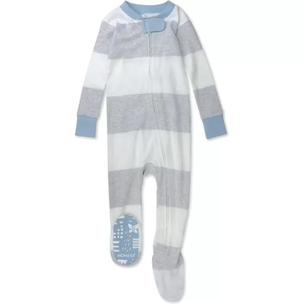Rugby Stripe Light Heather Gray