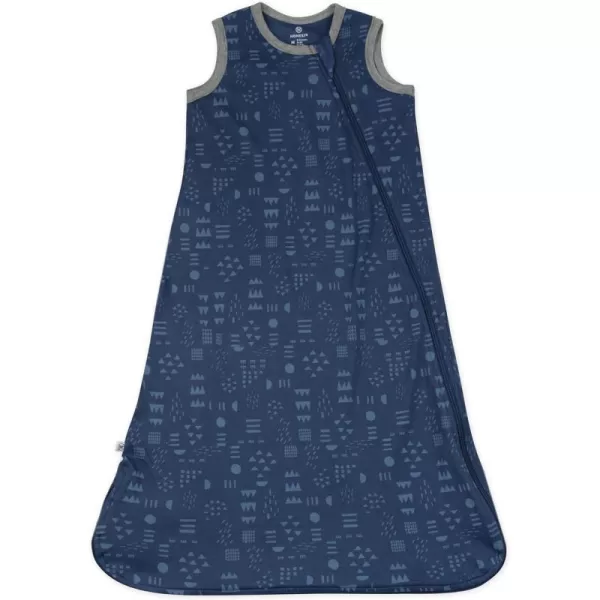 HonestBaby Organic Cotton Classic Lightweight Wearable Blanket LegacyPattern Play Navy