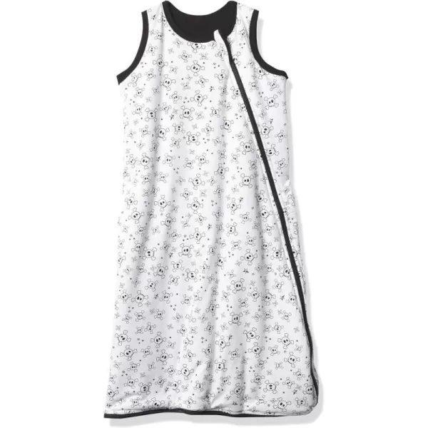 HonestBaby Organic Cotton Light Filled Reversible Wearable Blanket LegacyTossed Skulls