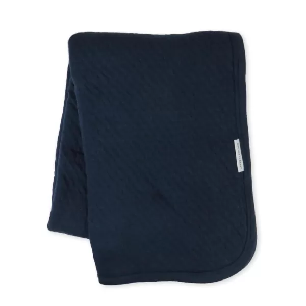 HonestBaby Organic Cotton Matelasse Reversible Receiving Blanket Pattern Play One SizeNavy One Size
