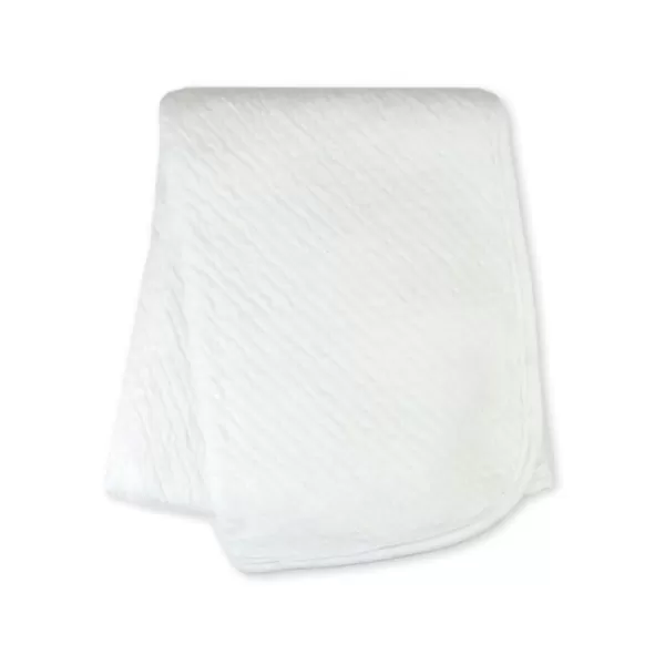 HonestBaby Organic Cotton Matelasse Reversible Receiving Blanket Pattern Play One SizeWhite One Size