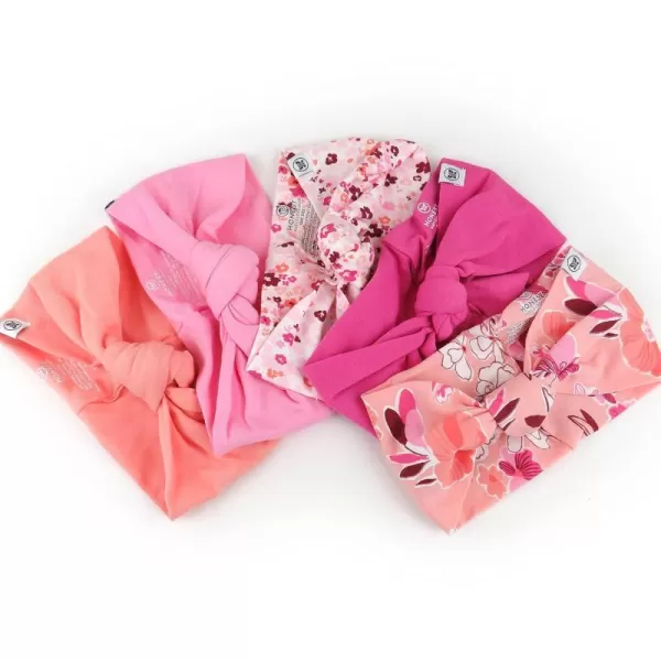 HonestBaby unisex baby Organic Cotton Headband Multipacks Headwrap 10pack Rainbow Girl One Size US5Pack Dreamy Floral Pink Peach One Size
