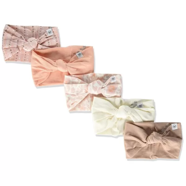 HonestBaby unisex baby Organic Cotton Headband Multipacks Headwrap 10pack Rainbow Girl One Size US5Pack Pink Sands One Size