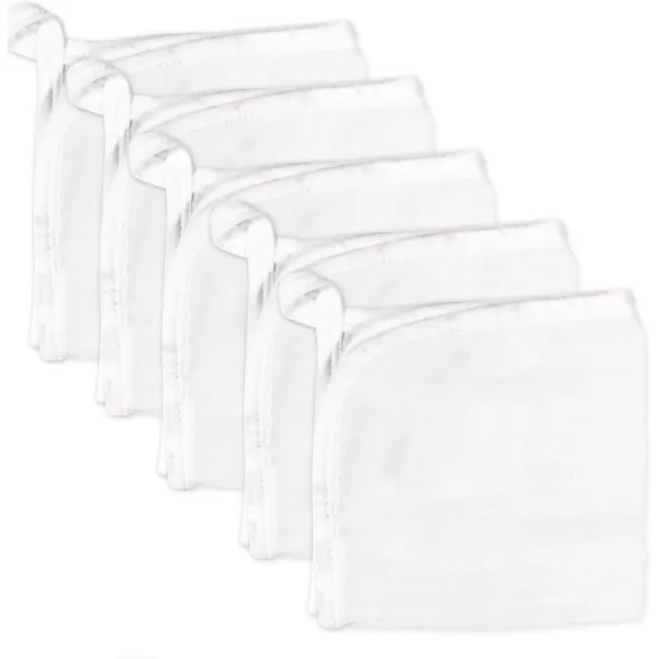 HonestBaby unisex baby Organic Cotton Washcloth MultiPack Winter Accessory Set 5pack Bright White One Size US5pack Bright White One Size