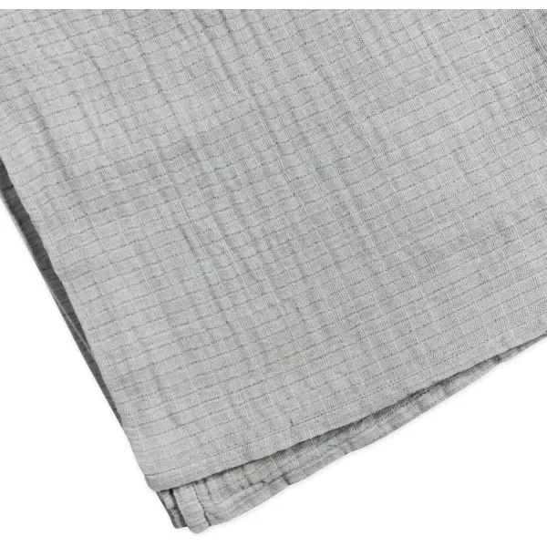 HonestBaby 3Pack Organic Cotton Swaddle Blankets Bright White One Size2pack Pattern PlayGray