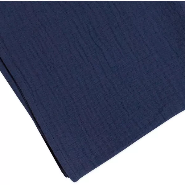 HonestBaby 3Pack Organic Cotton Swaddle Blankets Bright White One Size2pack Watercolor WorldNavy