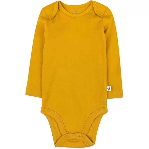 HonestBaby Baby Boys 5pack Long Sleeve Bodysuits Onepiece 100 Organic Cotton for Infant Baby Boys Unisex5pack Graphic Nature