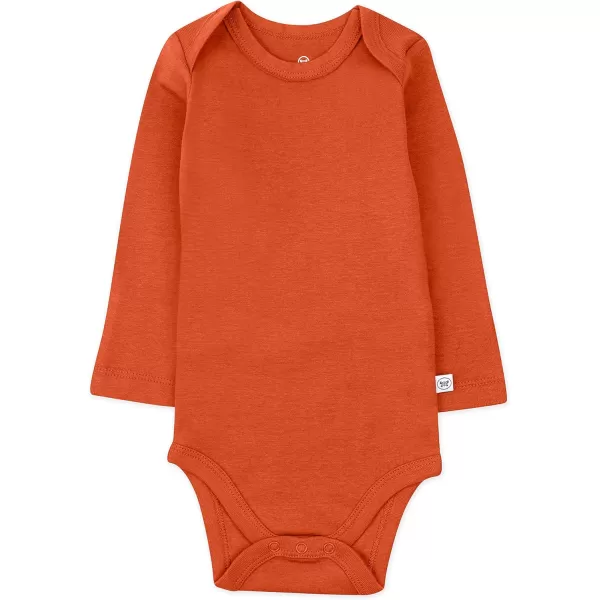 HonestBaby Baby Boys 5pack Long Sleeve Bodysuits Onepiece 100 Organic Cotton for Infant Baby Boys Unisex5pack Graphic Nature
