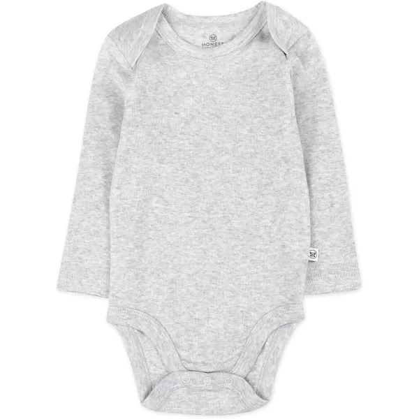 HonestBaby Baby Boys 5pack Long Sleeve Bodysuits Onepiece 100 Organic Cotton for Infant Baby Boys Unisex5pack Morning Mountains