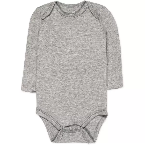 HonestBaby Baby Boys 5pack Long Sleeve Bodysuits Onepiece 100 Organic Cotton for Infant Baby Boys Unisex5pack Pattern Play