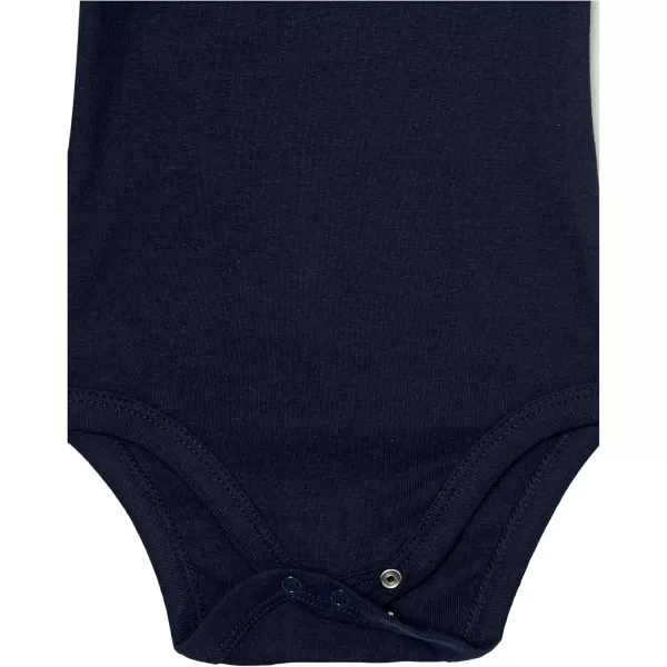 HonestBaby Baby Boys 5pack Long Sleeve Bodysuits Onepiece 100 Organic Cotton for Infant Baby Boys Unisex5pack Twinkle Star Navy