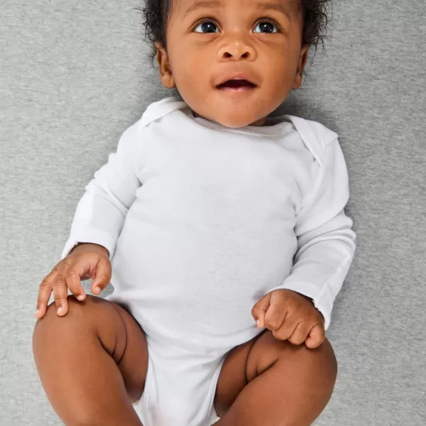 HonestBaby Baby Boys 5pack Long Sleeve Bodysuits Onepiece 100 Organic Cotton for Infant Baby Boys UnisexNatural Ombre