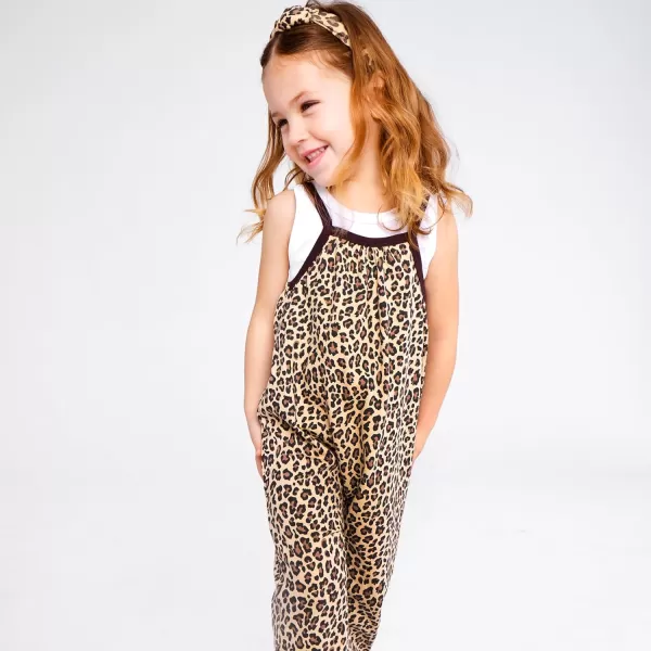 HonestBaby Baby OnePiece Jumpsuit Organic Cotton Romper Coverall SetsCheetah