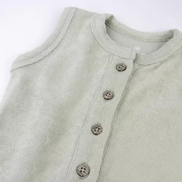 HonestBaby Baby OnePiece Jumpsuit Organic Cotton Romper Coverall SetsTan