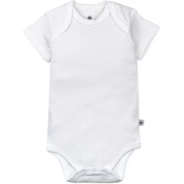 HonestBaby Baby Short Sleeve OnePiece 100 Organic Cotton Bodysuits 5 Pack5pack Ombre Blues