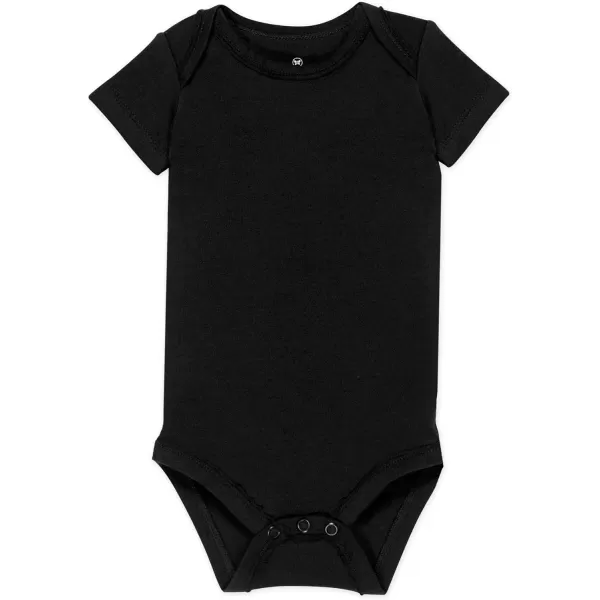 HonestBaby Baby Short Sleeve OnePiece 100 Organic Cotton Bodysuits 5 Pack5pack Pattern Play