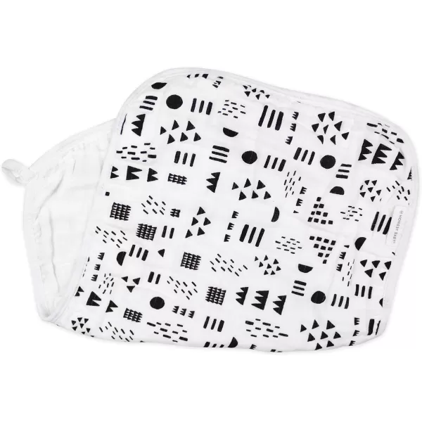 HonestBaby Unisex Baby Multipack Woven Burp Cloths Soft Absorbent MultiLayered 100 Organic Cotton4pack Pattern Play