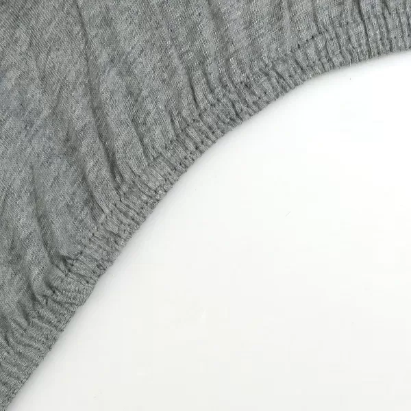 HonestBaby unisex baby 2Pack Organic Cotton Fitted Crib Sheets Wearable Blanket Bright White One SizeBassinet 1 Pack  Gray Heather