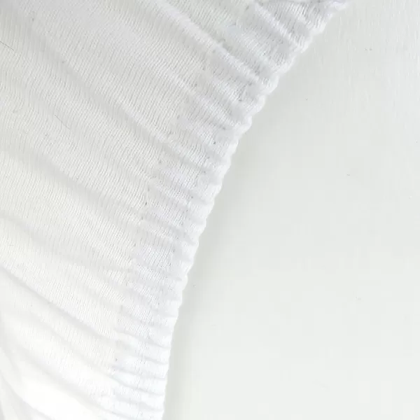 HonestBaby unisex baby 2Pack Organic Cotton Fitted Crib Sheets Wearable Blanket Bright White One SizeBassinet 2 Pack  White