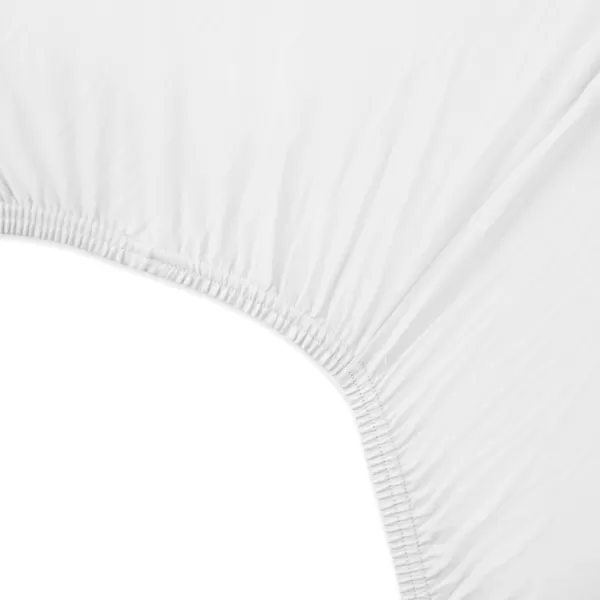 HonestBaby unisex baby 2Pack Organic Cotton Fitted Crib Sheets Wearable Blanket Bright White One SizeCrib Sheet  2pack  Bright White