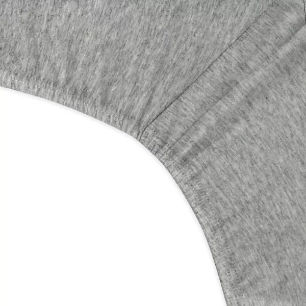 HonestBaby unisex baby 2Pack Organic Cotton Fitted Crib Sheets Wearable Blanket Bright White One SizeCrib Sheet  2pack  Heather Gray