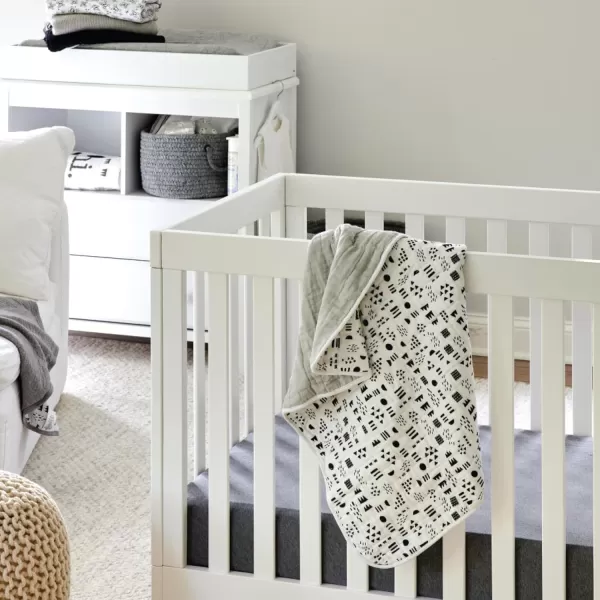 HonestBaby unisex baby 2Pack Organic Cotton Fitted Crib Sheets Wearable Blanket Bright White One SizeCrib Sheet  2pack  Heather Gray