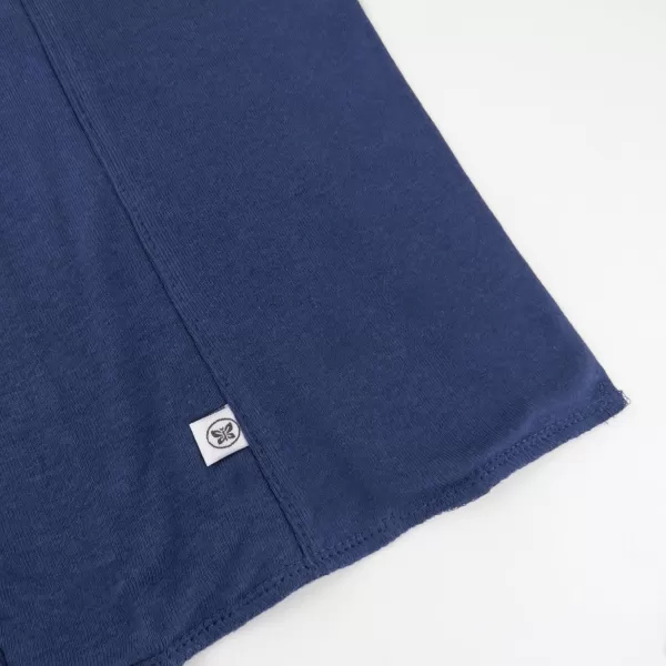 HonestBaby unisex baby 5Pack Organic Cotton Knit Burp Cloths Bandana Bright White One Size US5pack Ombre Blues