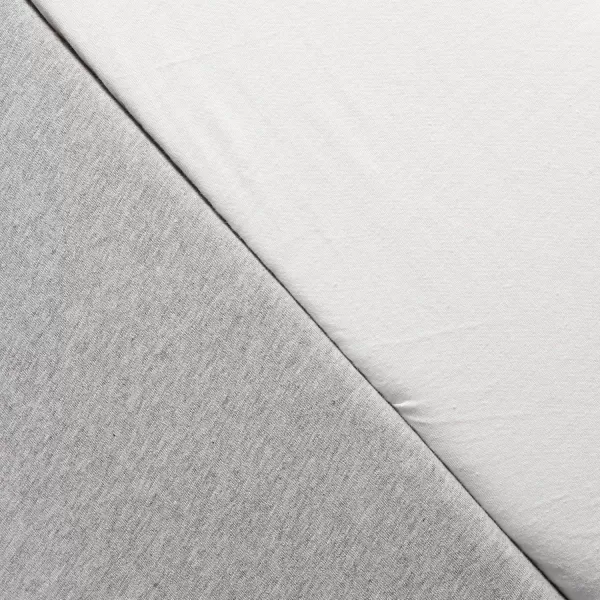 HonestBaby unisex baby Organic Cotton Changing Pad Cover and Toddler Sleepers Bright White One Size US2Piece Gray Heather